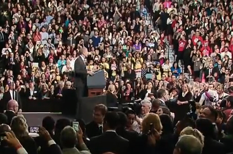 President Obama speaks at Del Sol High School, Las Vegas. Nov. 21, 2014 (whitehouse.gov)